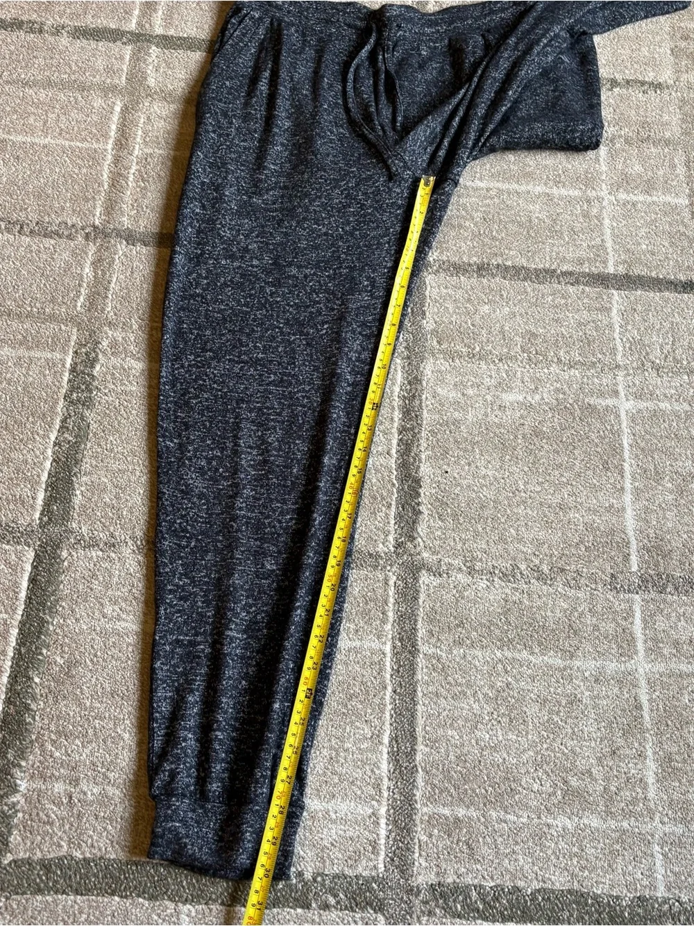 Quince Brushed Lounge Jogger Pants Charcoal NWOT Size Large